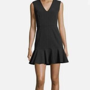 Veronica Beard Scuba Black Mini Dress